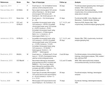 The Median Nerve Injury Model in Pre-clinical Research – A Critical Review on Benefits and Limitations